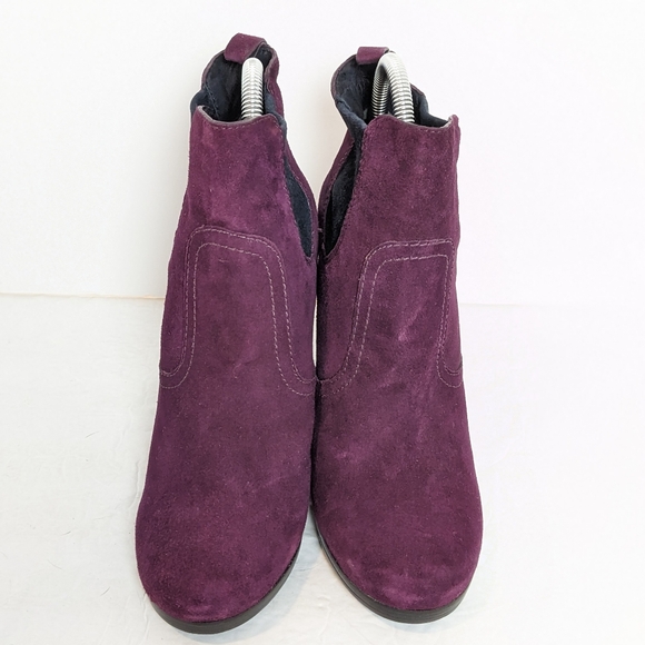 Tory Burch purple suede wedge boots - Picture 6 of 16